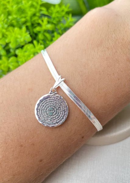 Pulseira medalha oração Pai Nosso P07